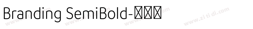 Branding SemiBold字体转换